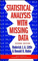 Statistical Analysis with Missing Data.