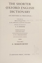 The shorter Oxford English dictionary on historical principles /