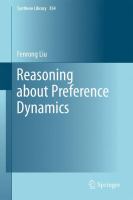 Reasoning about Preference Dynamics