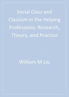 Social class and classism in the helping professions research, theory, and practice /