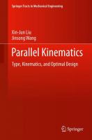 Parallel Kinematics Type, Kinematics, and Optimal Design /