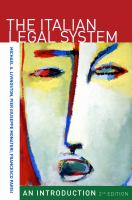 The Italian legal system an introduction /