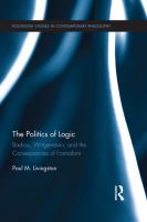 The Politics of Logic : Badiou, Wittgenstein, and the Consequences of Formalism.