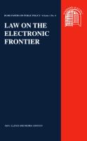 Law on the electronic frontier /