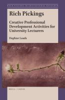 Rich Pickings : Creative Professional Development Activities for University Lecturers.