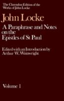 A paraphrase and notes on the Epistles of St. Paul to the Galatians, 1 and 2 Corinthians, Romans, Ephesians /