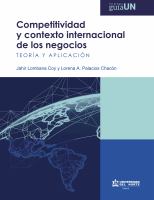 Competitividad y contexto internacional de los negocios : teoría y aplicación /