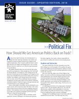 Political Fix : How Should We Get American Politics Back on Track?.