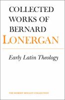 Early Latin theology /