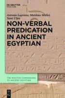 Non-verbal predication in Ancient Egyptian