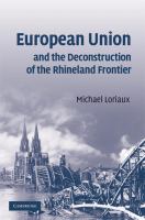 European Union and the deconstruction of the Rhineland frontier /