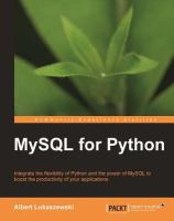 MySQL for Python : Database Access Made Easy.