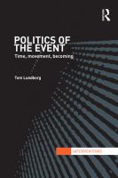 Politics of the event time, movement, becoming /