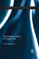 The Domestic Politics of Foreign Aid.