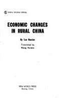 Economic changes in rural China /