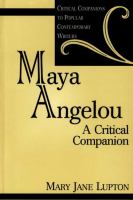 Maya Angelou : a critical companion /