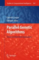 Parallel Genetic Algorithms Theory and Real World Applications /