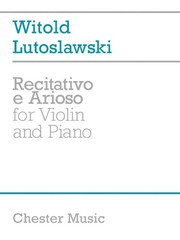 Recitativo e arioso : for violin and piano (1951) /