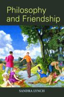 Philosophy and friendship /
