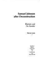 Samuel Johnson after deconstruction : rhetoric and the Rambler /