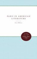 Paris in American literature /