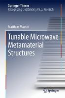 Tunable Microwave Metamaterial Structures