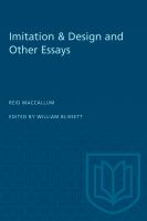 Imitation and design and other essays /