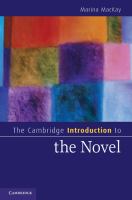 The Cambridge introduction to the novel /