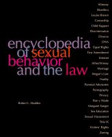 Encyclopedia of Sexual Behavior and the Law.