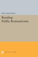 Reading Public Romanticism.
