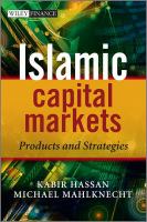 Islamic Capital Markets : Products and Strategies.