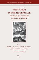 Skepticism in the Modern Age : Building on the Work of Richard Popkin.