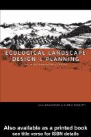 Ecological landscape design and planning the Mediterranean context /