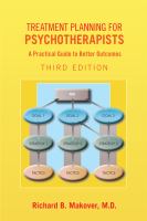 Treatment planning for psychotherapists