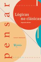 Pensar. Lógicas no clásicas : Lógicas no clásicas 2.ª edición /