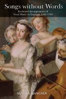 Songs without words : keyboard arrangements of vocal music in England, 1560-1760 /