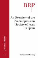 An overview of the pre-Suppression Society of Jesus in Spain