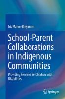 School-parent collaborations in indigenous communities providing services for children with disabilities /