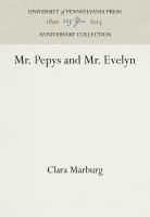 Mr. Pepys and Mr. Evelyn /