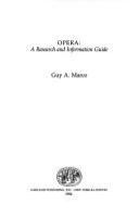 Opera : a research and information guide /