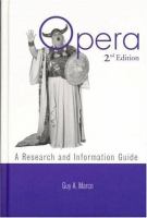 Opera : a research and information guide /