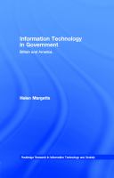 Information technology in government Britain and America /