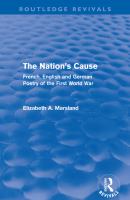 The Nation's Cause : French, English and German Poetry of the First World War.