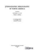 Ethnographic bibliography of North America : 4th edition supplement 1973-1987 /