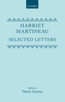 Harriet Martineau : selected letters /