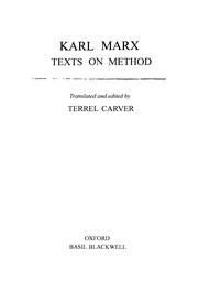 Texts on method /