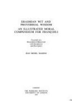 Erasmian wit and proverbial wisdom : an illustrated moral compendium for François I : facsimile of a dismembered manuscript with introduction and description /