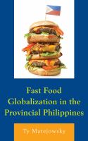 Fast food globalization in the provincial Philippines