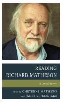 Reading Richard Matheson a critical study /