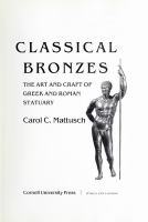 Classical bronzes : the art and craft of Greek and Roman statuary /